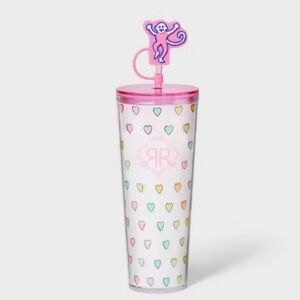24oz Disco Hearts Wave Tritan Hydration Tumbler White/Pink Roller Rabbit xTarget